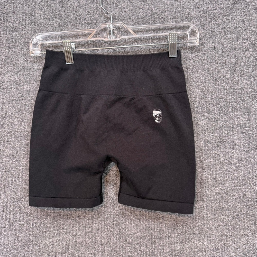 Gymreapers Shortsâ Womens Medium Black Biker Scrunch Butt Seamless Athletic Gym